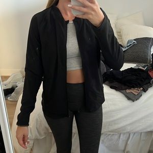 Black Lulu Lemon Running Jacket - 8